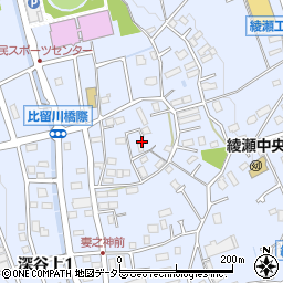 神奈川県綾瀬市深谷上6丁目37周辺の地図