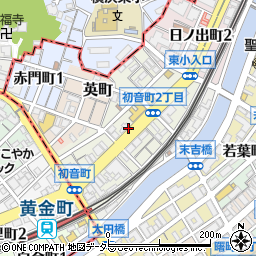 神奈川県横浜市中区初音町周辺の地図