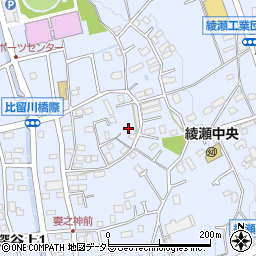 神奈川県綾瀬市深谷上6丁目38周辺の地図