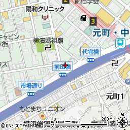 セブンイレブン横浜中華街朱雀門店周辺の地図