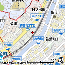 神奈川県横浜市中区初音町1丁目25周辺の地図