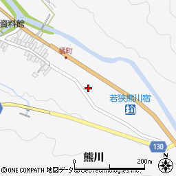 福井県三方上中郡若狭町熊川16周辺の地図