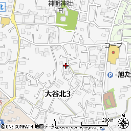 神奈川県海老名市大谷北周辺の地図