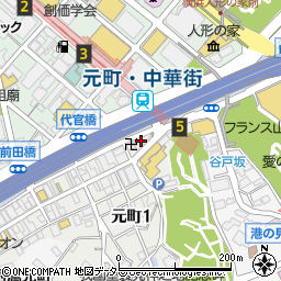 スターバックスコーヒー 横浜元町店周辺の地図