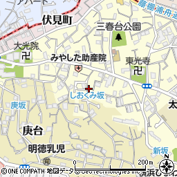神奈川県横浜市南区三春台122-14周辺の地図