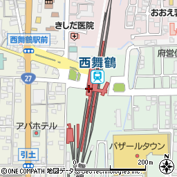 舞鶴警察署西舞鶴駅前交番周辺の地図