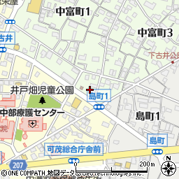 ファミリーマート美濃加茂中富町店周辺の地図