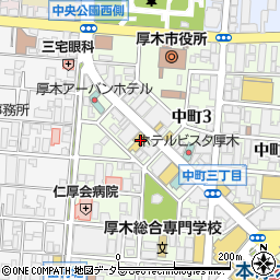 京都きもの友禅厚木店周辺の地図