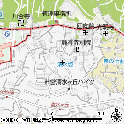 清水坂周辺の地図