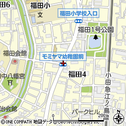モミヤマ幼稚園前周辺の地図