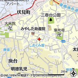 神奈川県横浜市南区三春台122周辺の地図