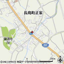 岐阜県恵那市長島町正家周辺の地図