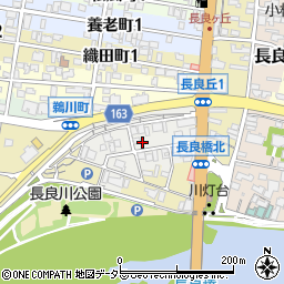 岐阜県岐阜市長良丘周辺の地図