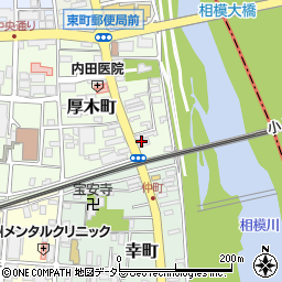 神奈川県厚木市厚木町2周辺の地図