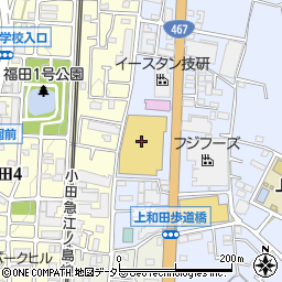 ダイソー島忠ホームズ大和店周辺の地図