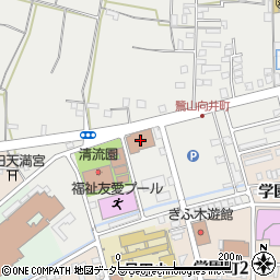 岐阜北郵便局配達周辺の地図