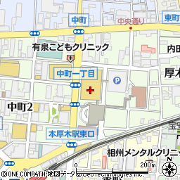 ＪＴＢ　イオン厚木店周辺の地図