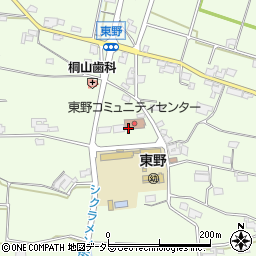 恵那市消防本部　東野コミュニティ消防センター周辺の地図