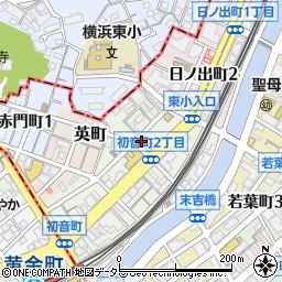 神奈川県横浜市中区初音町1丁目3周辺の地図