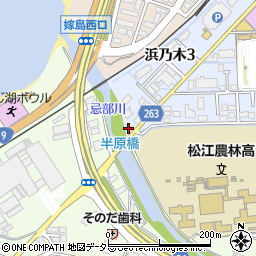 シールショップ松江周辺の地図