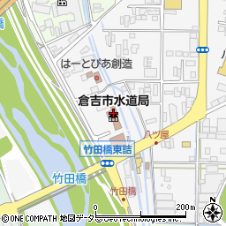 倉吉市水道局周辺の地図
