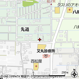 岐阜県岐阜市西改田先道44周辺の地図