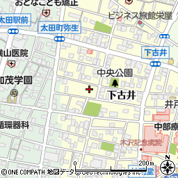 岐阜県美濃加茂市古井町周辺の地図