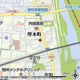 神奈川県厚木市厚木町周辺の地図
