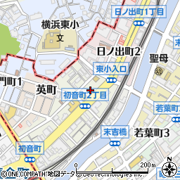 神奈川県横浜市中区初音町1丁目周辺の地図