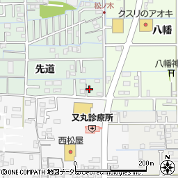 岐阜県岐阜市西改田先道46周辺の地図