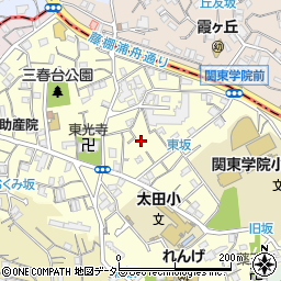 神奈川県横浜市南区三春台77-3周辺の地図