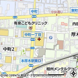 平塚信用金庫厚木支店周辺の地図