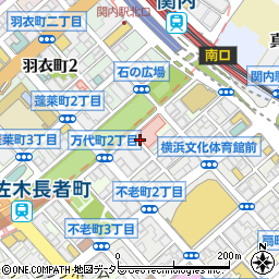 神奈川県横浜市中区万代町周辺の地図