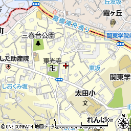 神奈川県横浜市南区三春台74周辺の地図