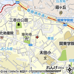 神奈川県横浜市南区三春台77-2周辺の地図