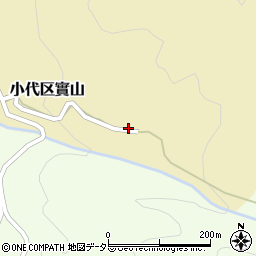 兵庫県美方郡香美町小代区實山250周辺の地図