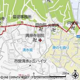 シャルマン清水ヶ丘周辺の地図