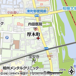神奈川県厚木市厚木町4-20周辺の地図