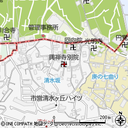 興禅寺別院周辺の地図