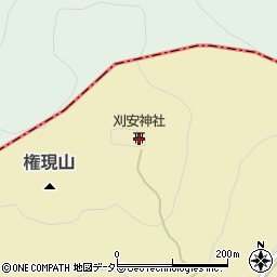 刈安神社周辺の地図