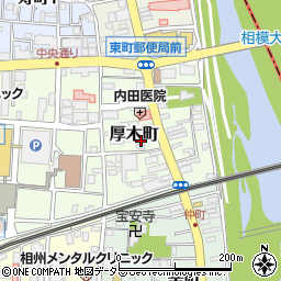 神奈川県厚木市厚木町4-17周辺の地図