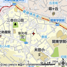神奈川県横浜市南区三春台77周辺の地図
