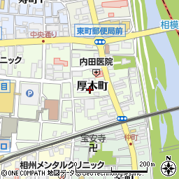 神奈川県厚木市厚木町4-23周辺の地図