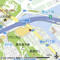 無添くら寿司 横浜新山下店周辺の地図