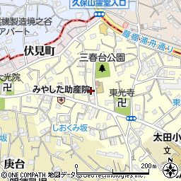 神奈川県横浜市南区三春台106周辺の地図