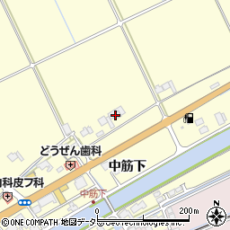 島根県出雲市平田町中筋下4076周辺の地図