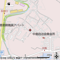 岐阜県恵那市長島町永田346-17周辺の地図
