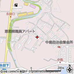 岐阜県恵那市長島町永田346-11周辺の地図