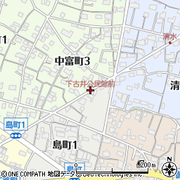 下古井公民館周辺の地図