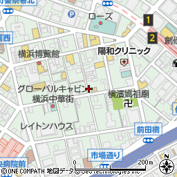 横浜中華街 宴会 青海星（チンハイシン）市場通り周辺の地図